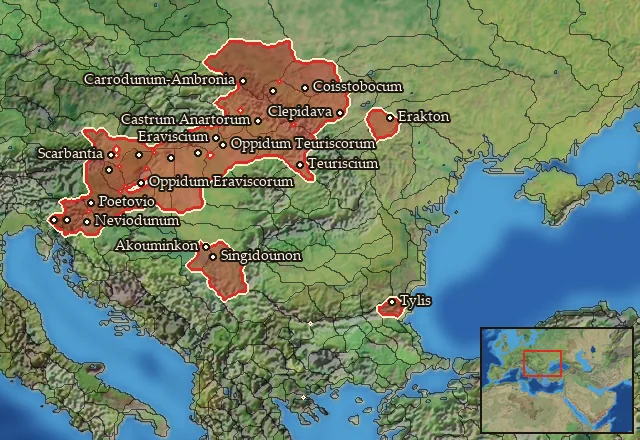 Regions carrying Galatian