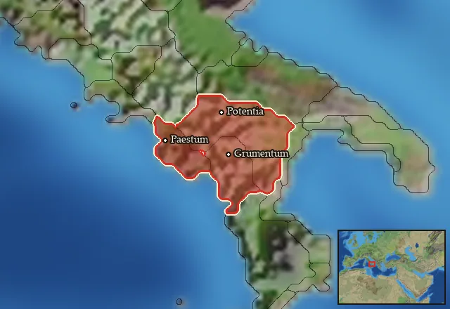 Regions carrying Lucanian