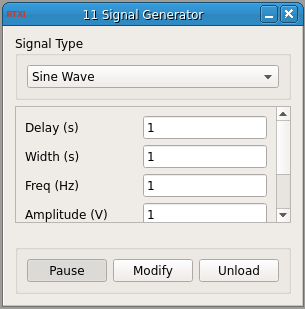 Signal Generator GUI
