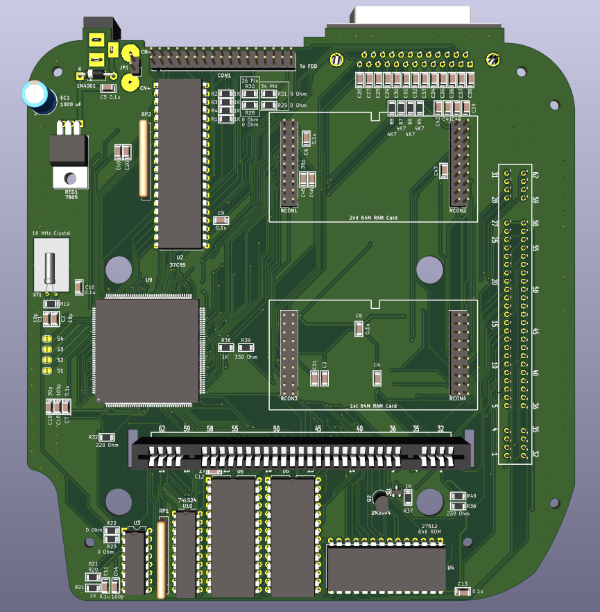 Memory Addon Board, from the project README