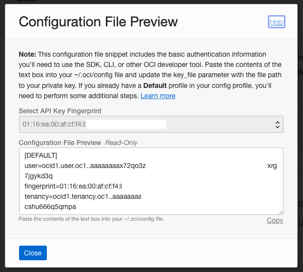 Configuration File Preview