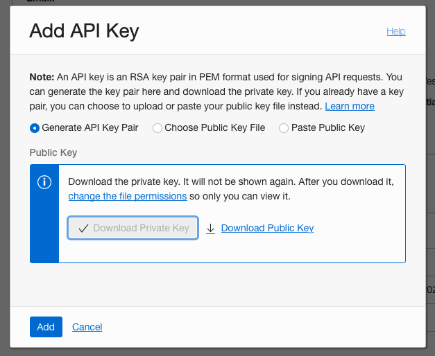 Download Private Key