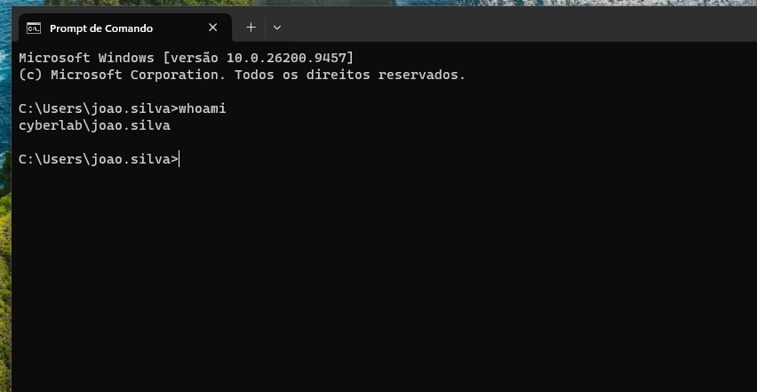 Login com usuário de domínio