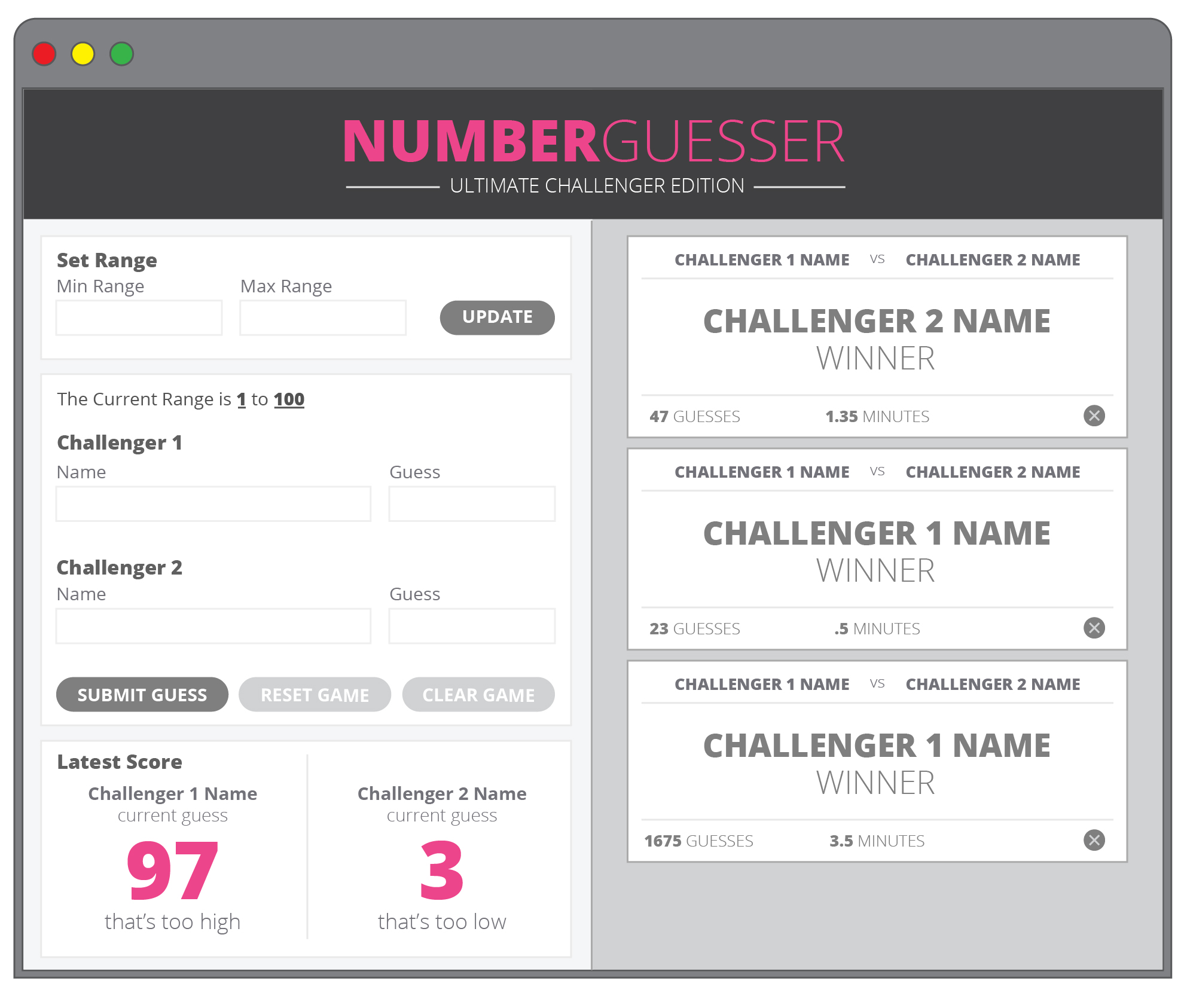 Number Guesser Desktop