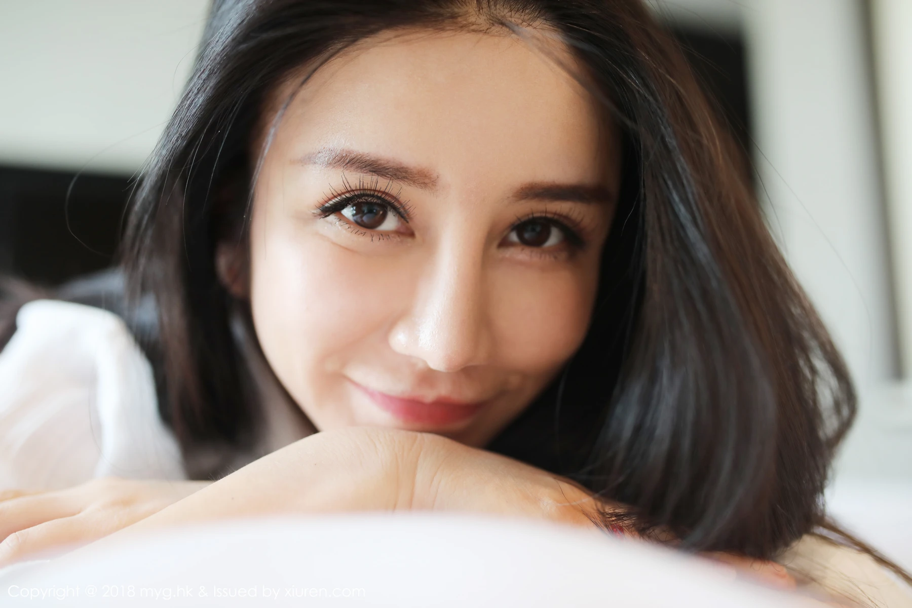 MyGirl美媛馆 Vol.319_女神李李七七喜喜真空白衬衣配白色蕾丝丁字裤喷血诱惑写真59P - 6