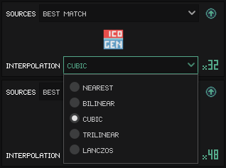 Select Interpolation-Mode