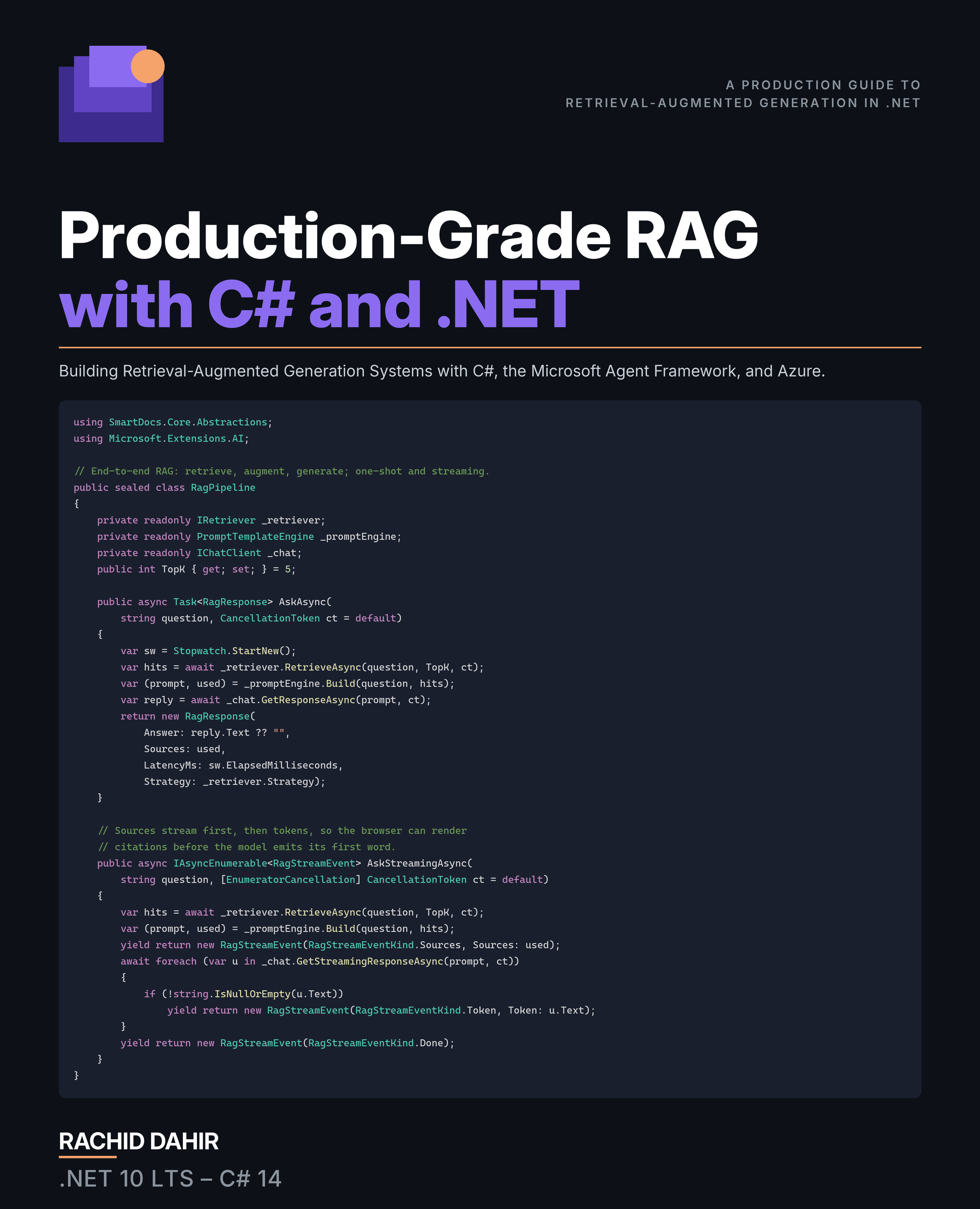 Production-Grade RAG with C# and .NET — cover