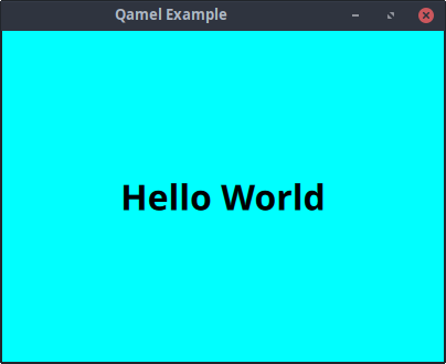 Hello world screenshot