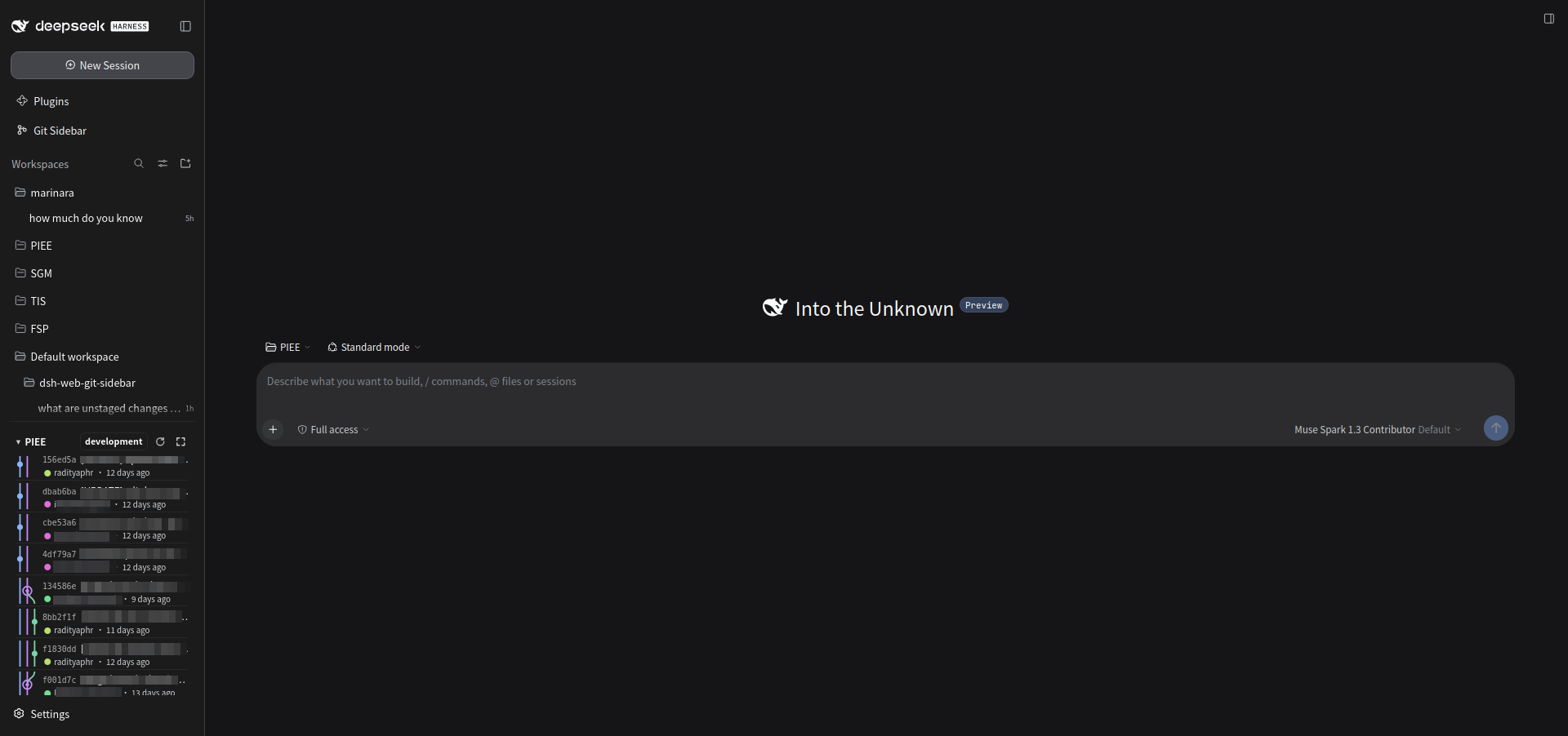 Footer dock in the sidebar