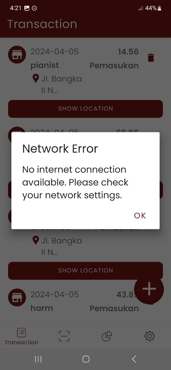 no network