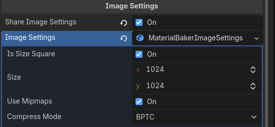 README Image Settings