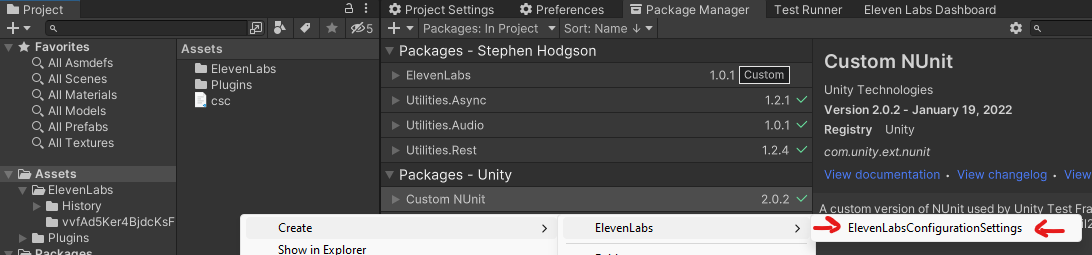 Create new ElevenLabsConfiguration
