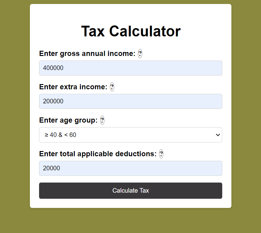 Tax Calculator