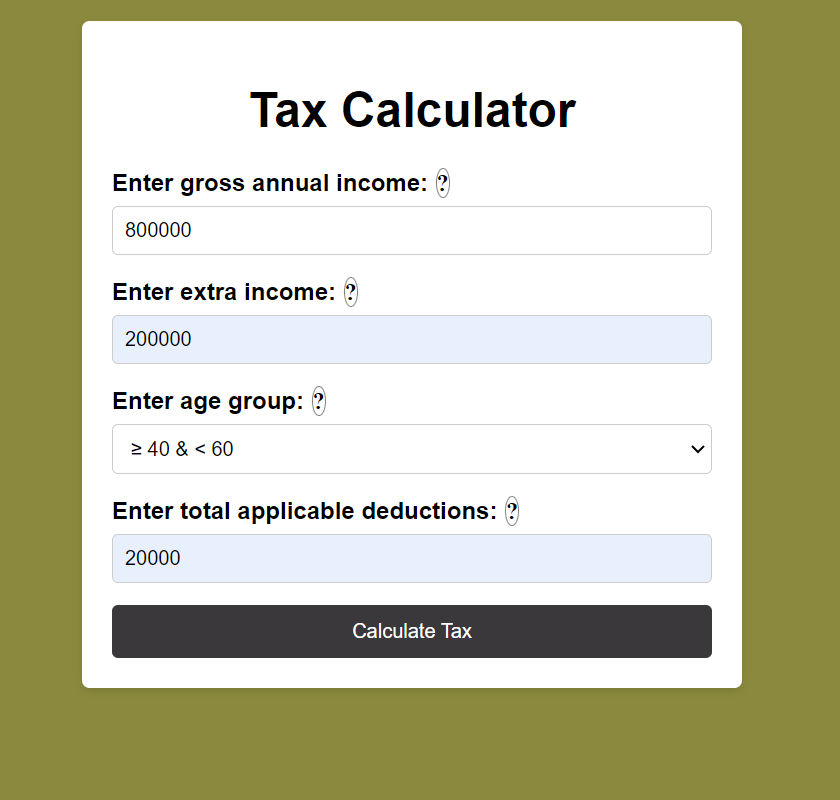 Tax Calculator