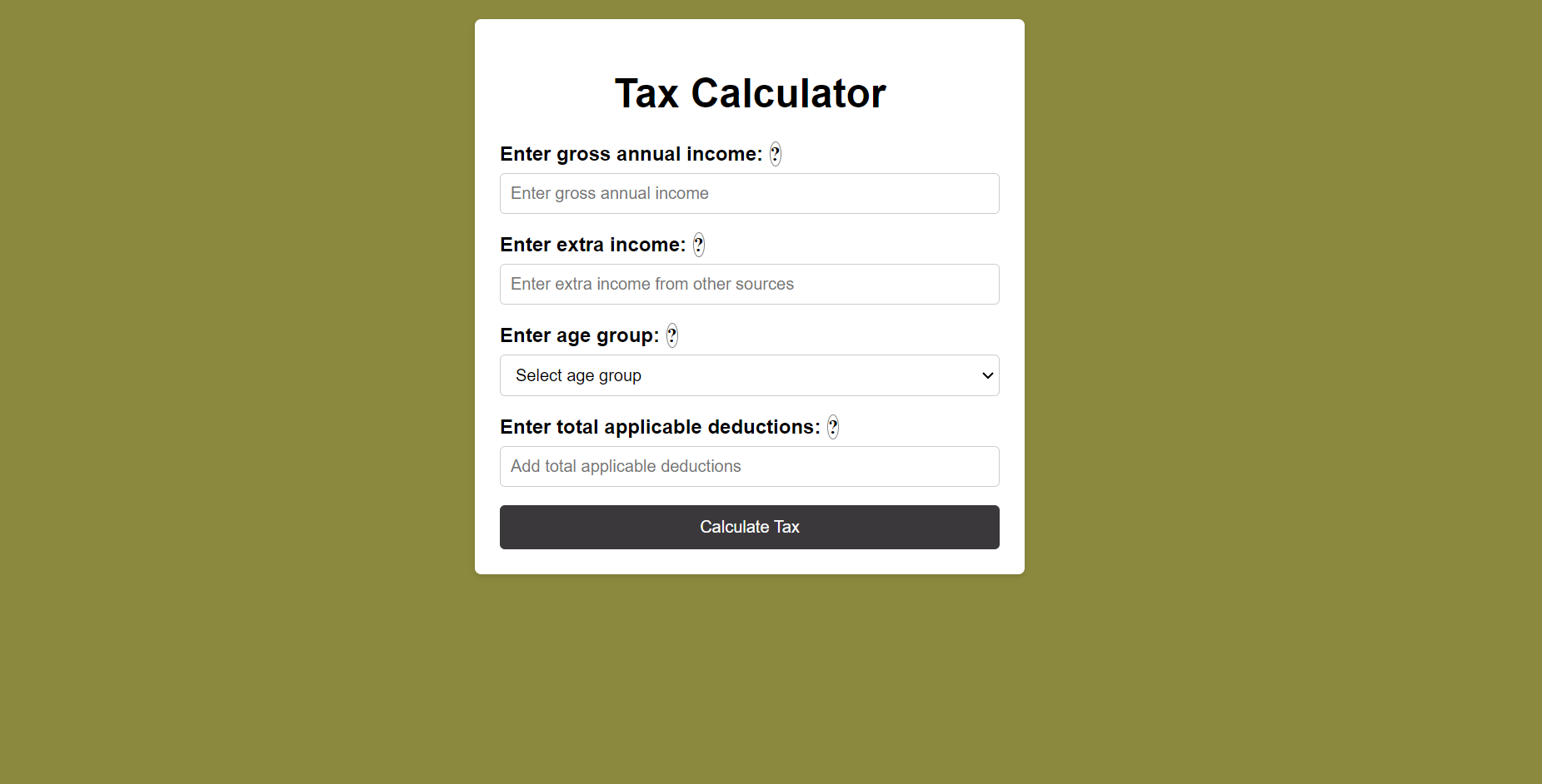 Tax Calculator