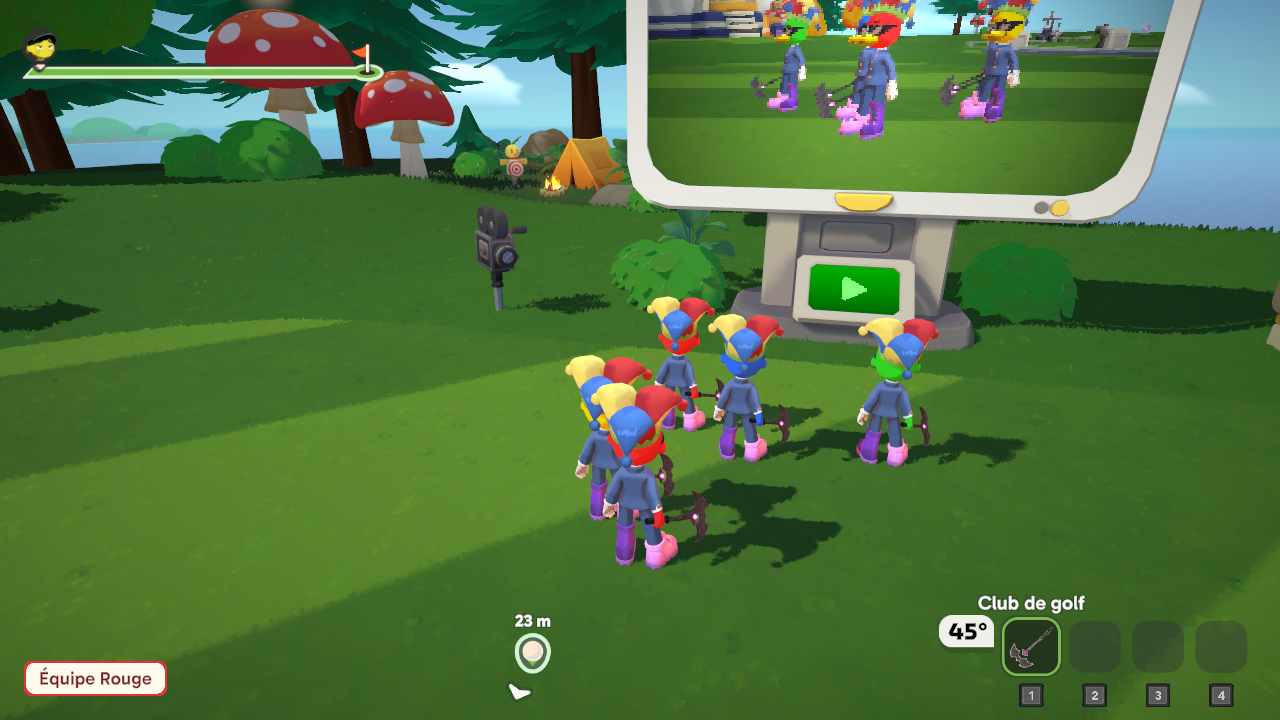 Team badge and colors in game