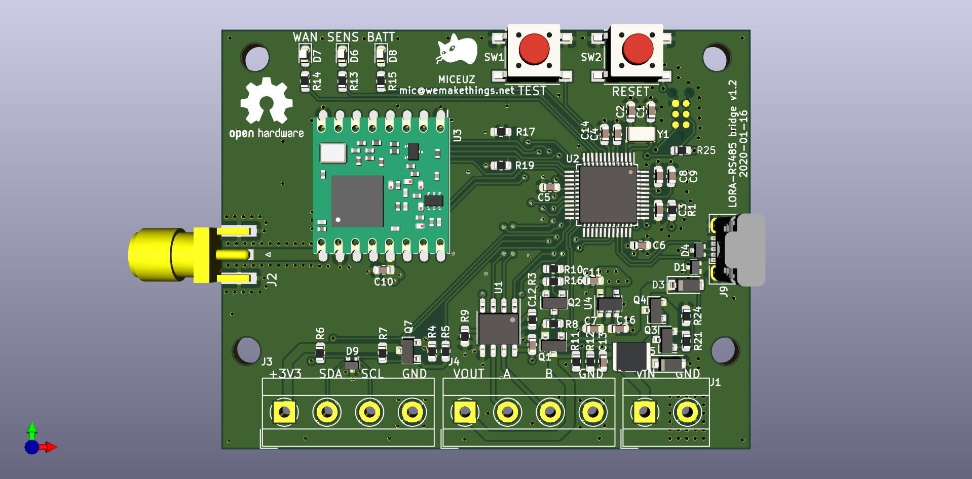Lora - RS485 bridge, from the project README