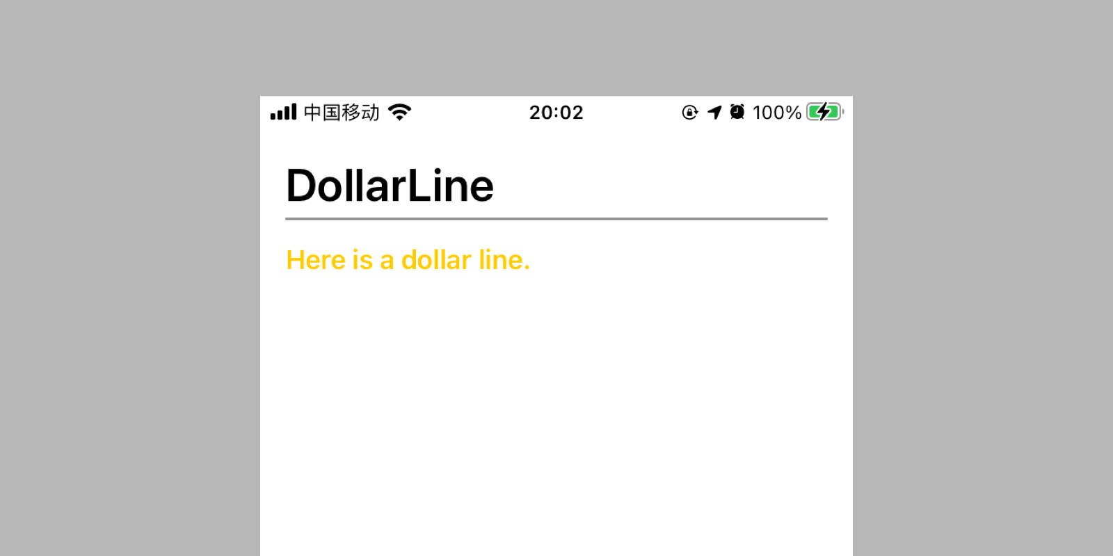 Dollar line