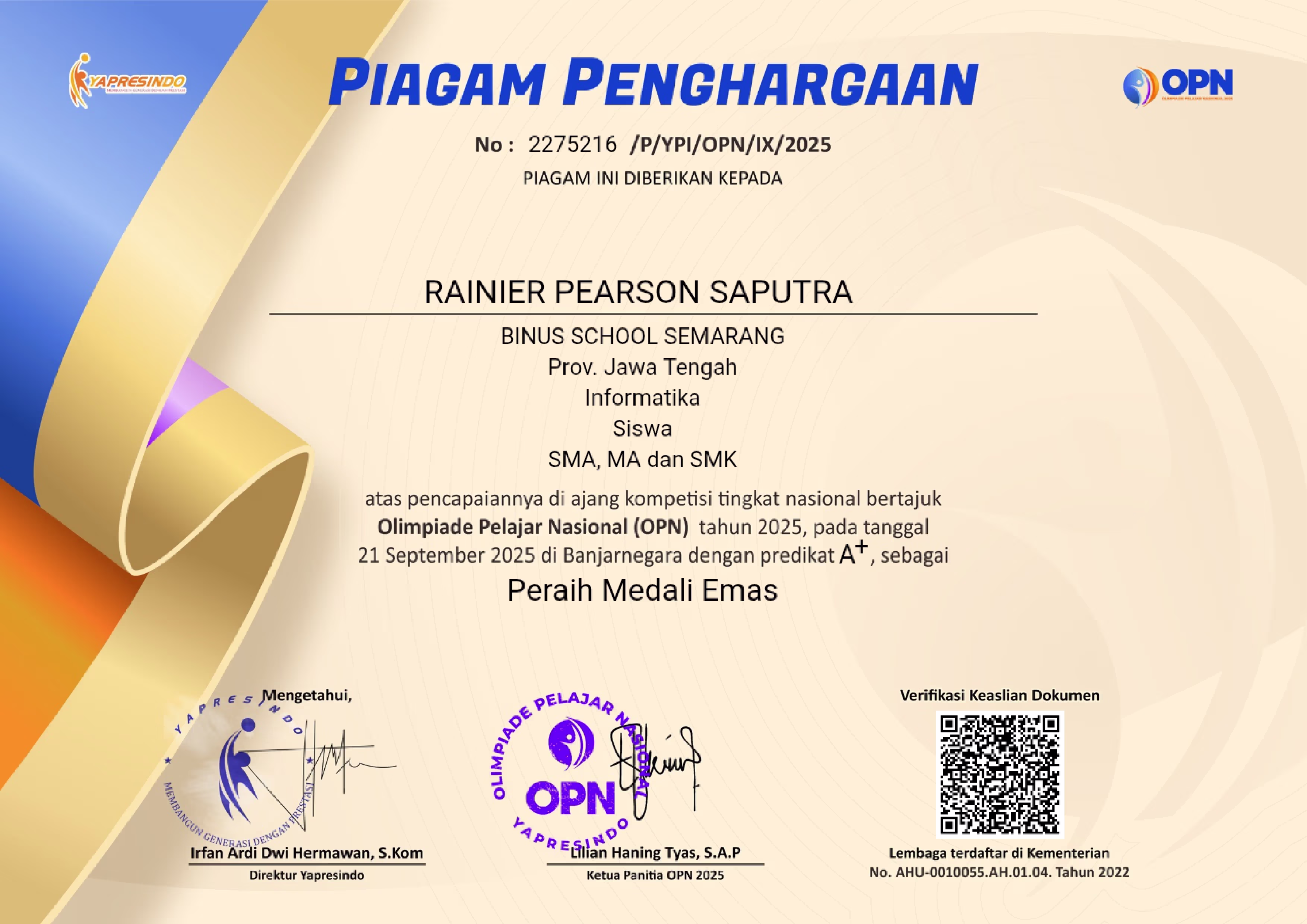 Certificate 6