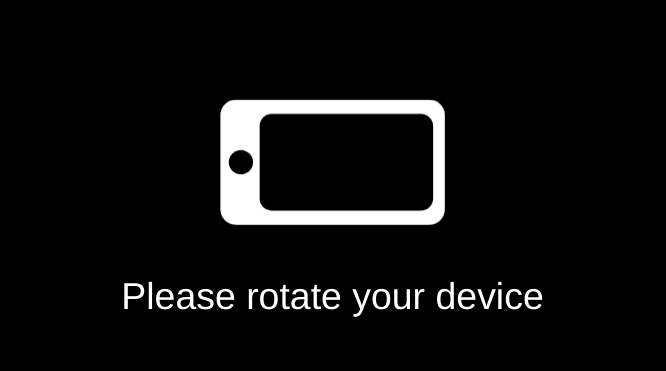 Device rotation prompt demo