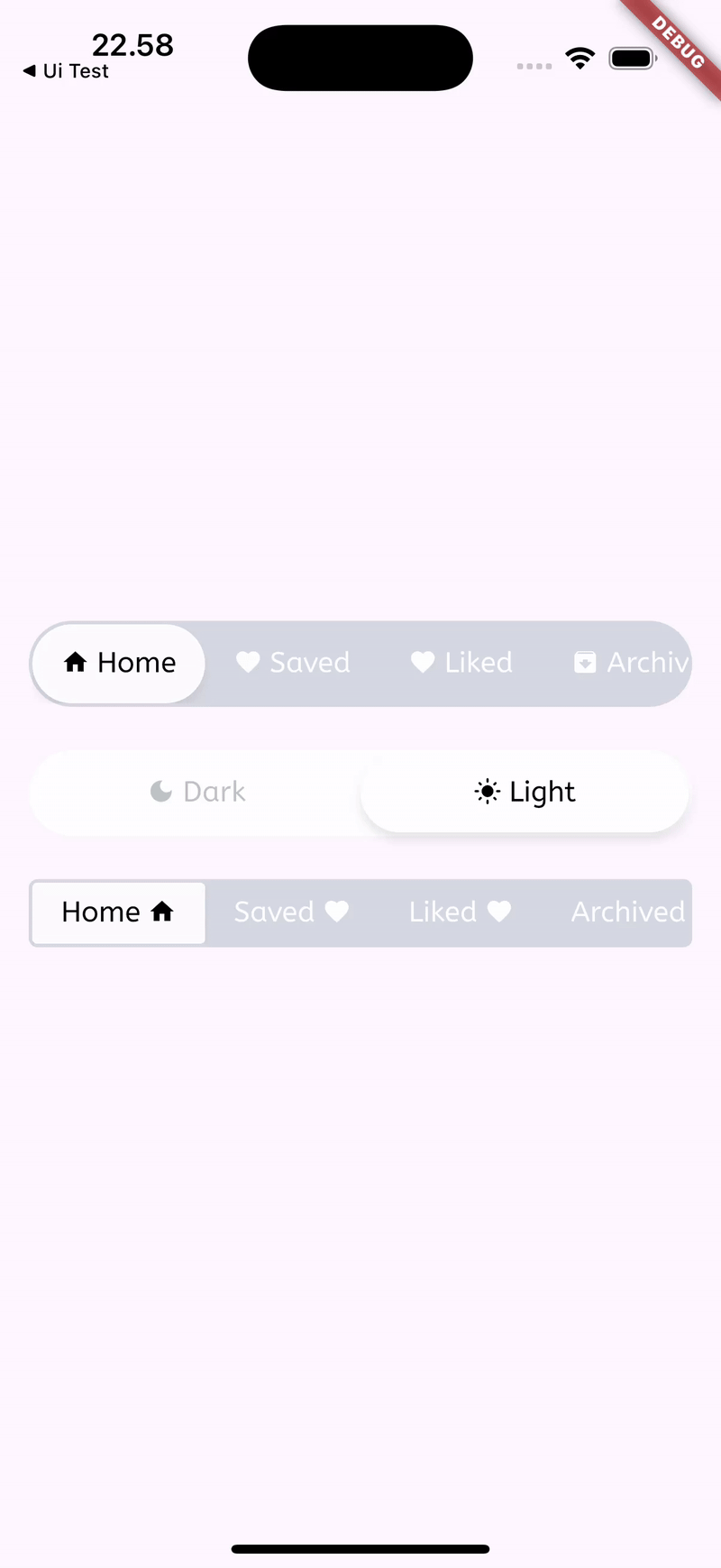 RA Segmented Switch Preview