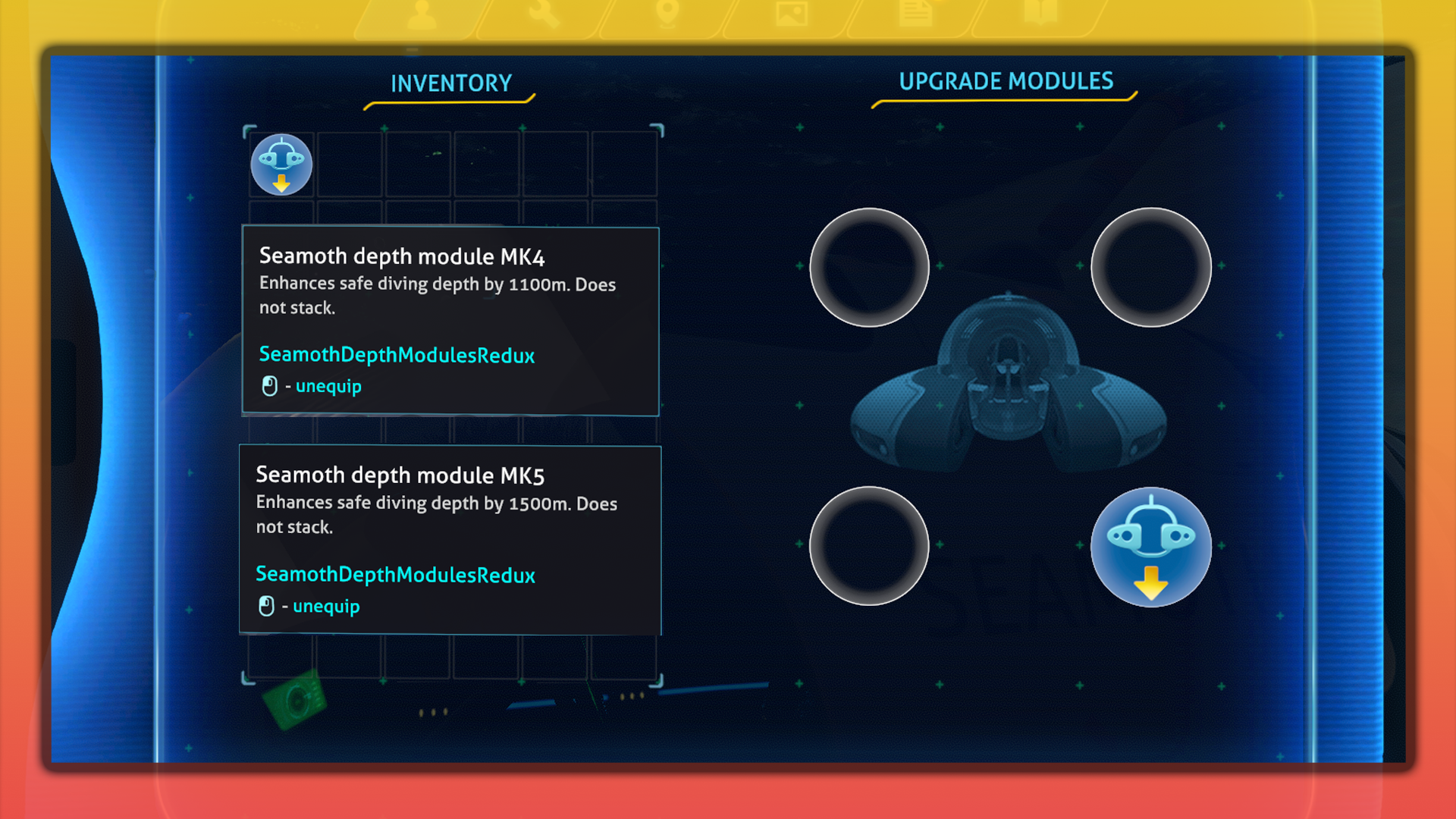 Seamoth Depth Modules Redux