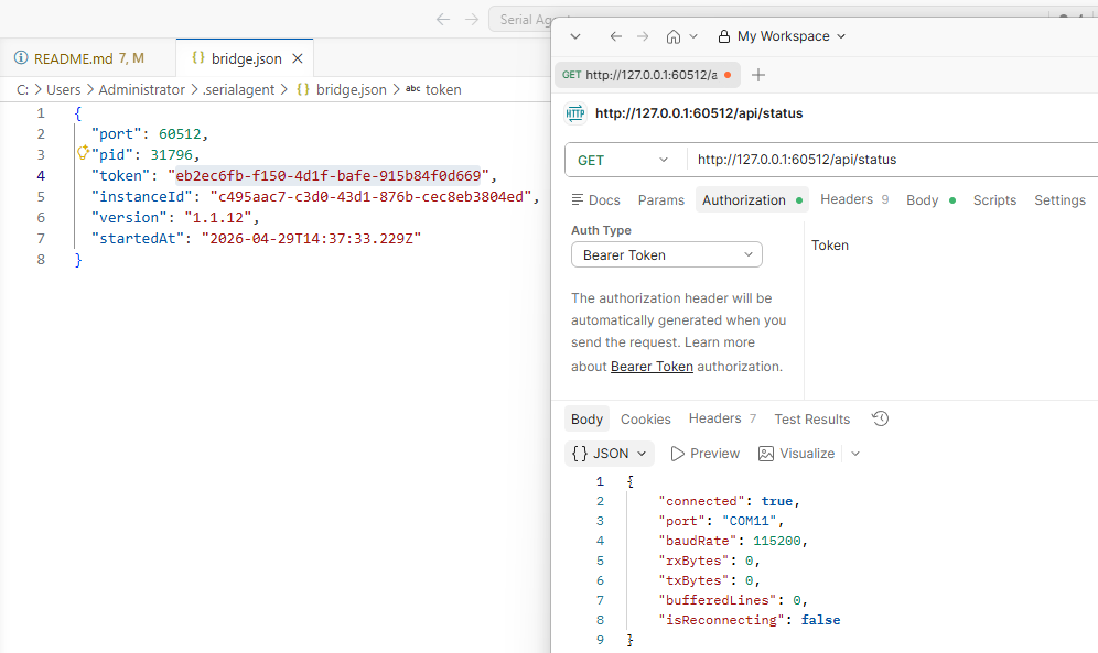 Bridge auth required