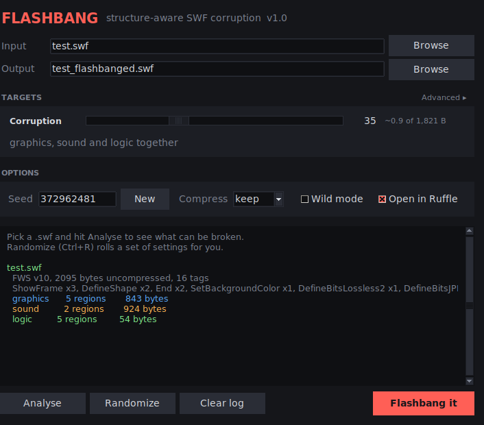 Image of the GUI