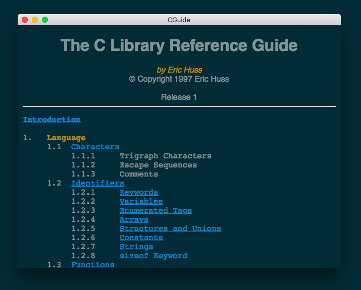 GitHub - RandyMcMillan/CGuide: ANSI C Guide (Cordova iOS/OSX App)