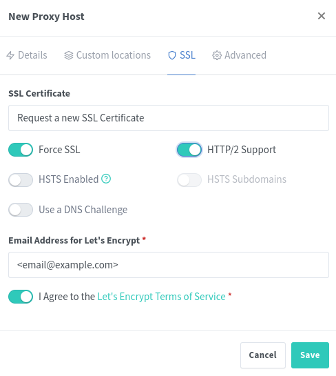 NGINX Proxy Manager