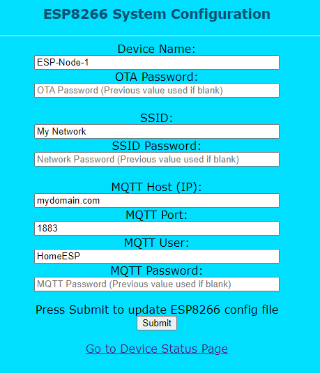 Device Setup