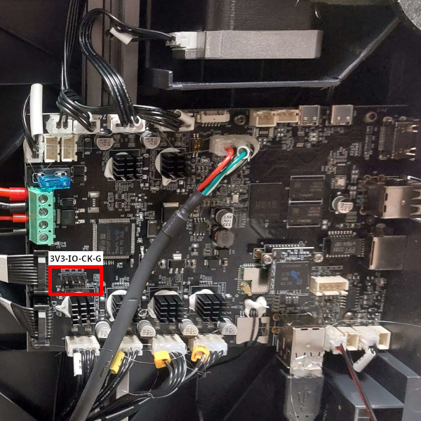 mainboard st-link pins location