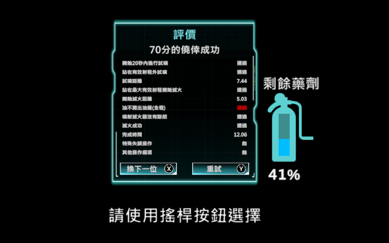 操作評價畫面