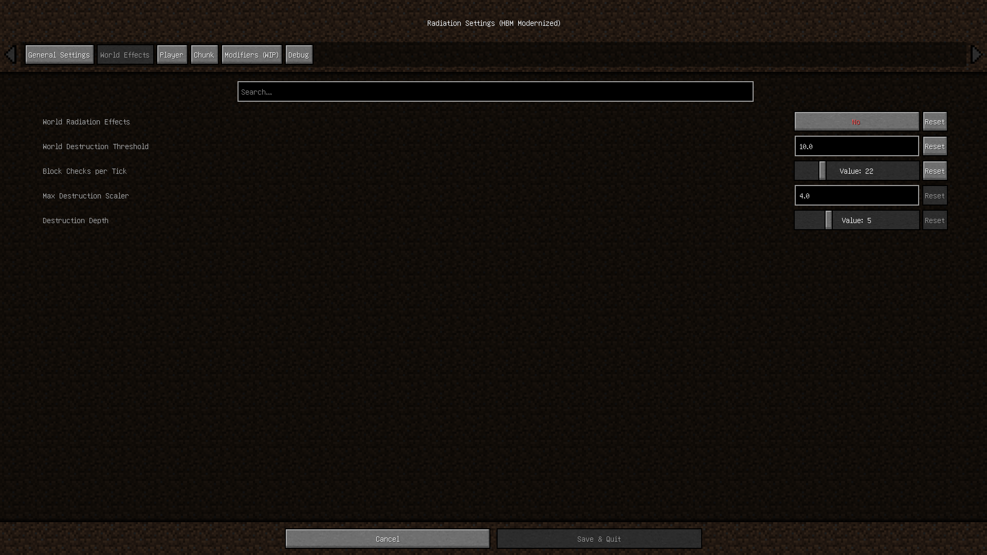 Mod Tweaks