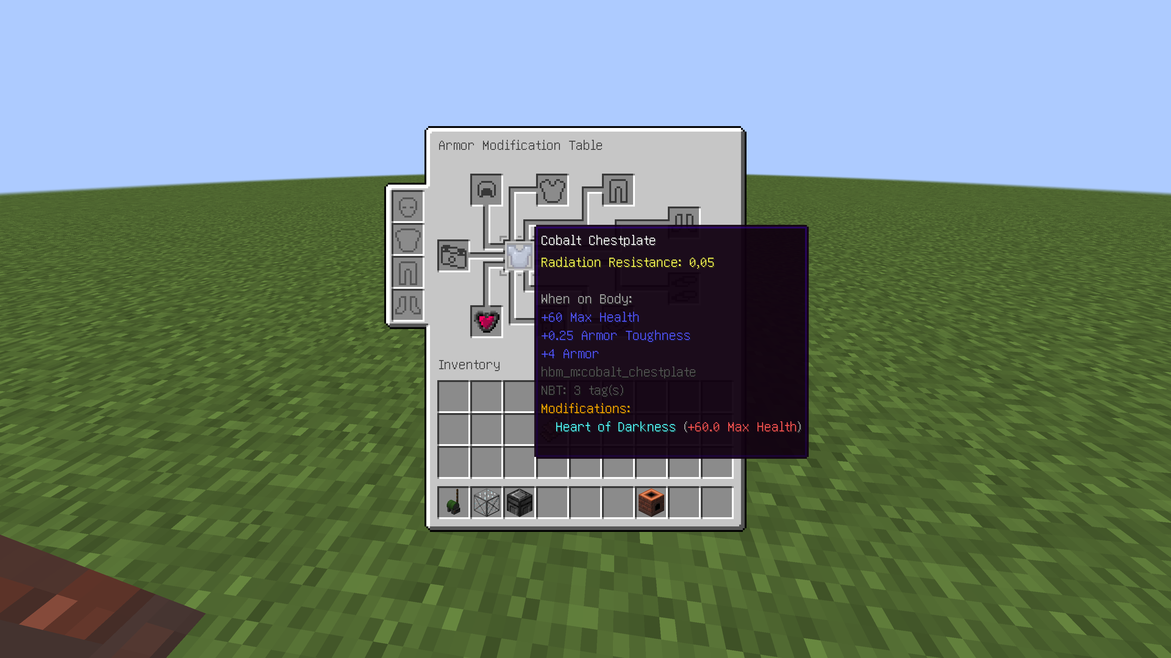 Armor Modification Table