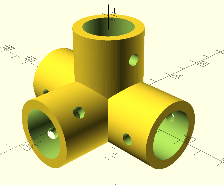 extended T connector