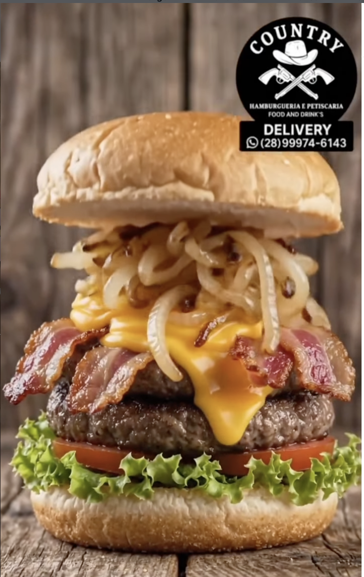 Country burger gourmet
