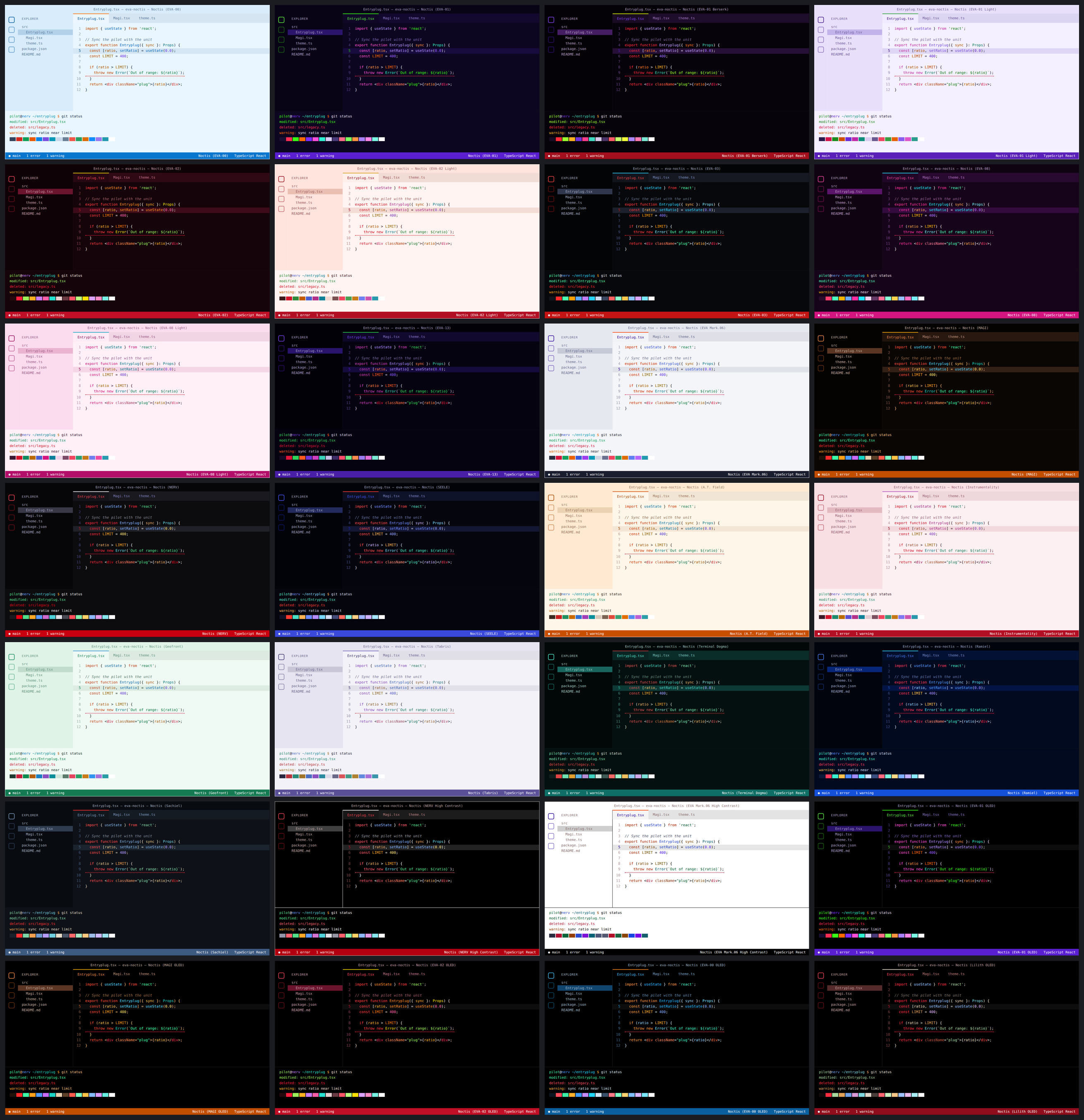 All EVA Noctis themes