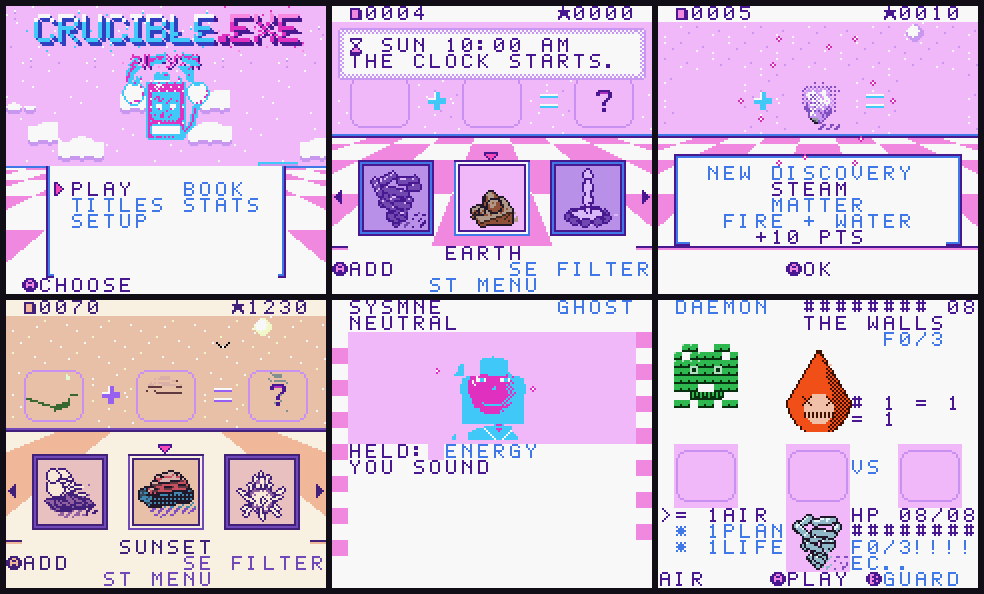 Title card, the bench, a first discovery, a living room, a visitor and a fight