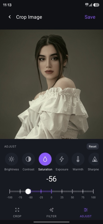 PixEdit adjust screen