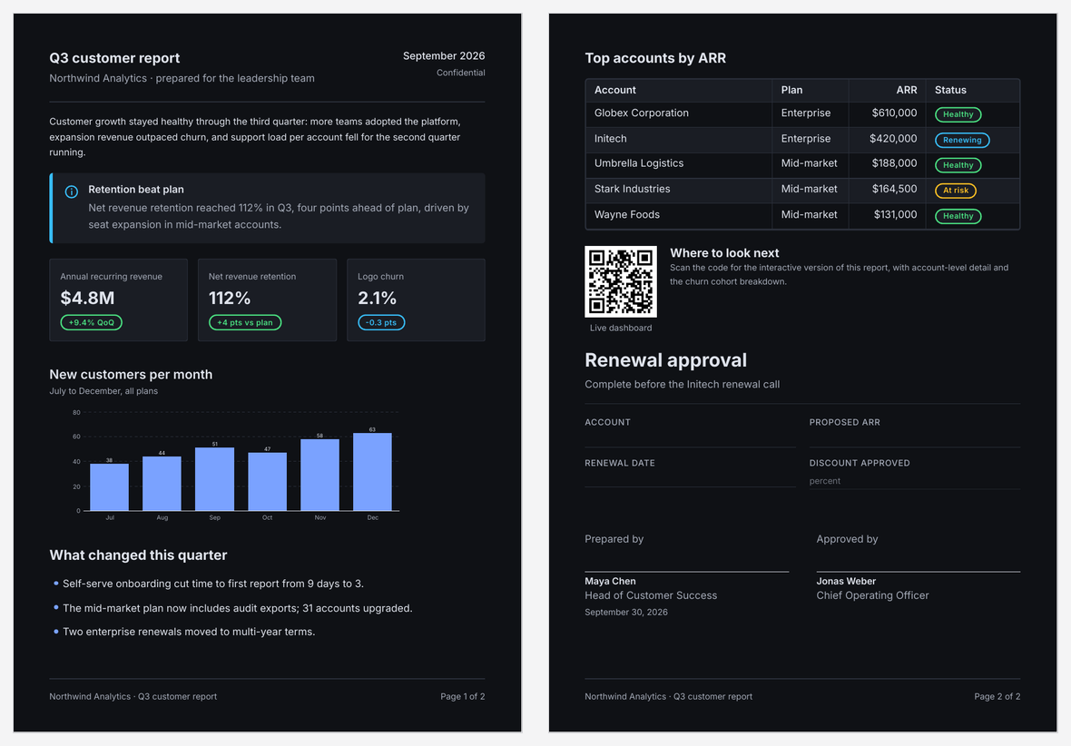 Components on dark paper