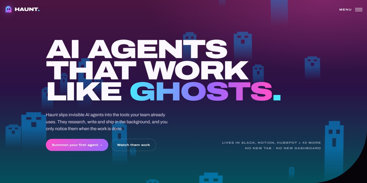 Ghost Agent Landing Page