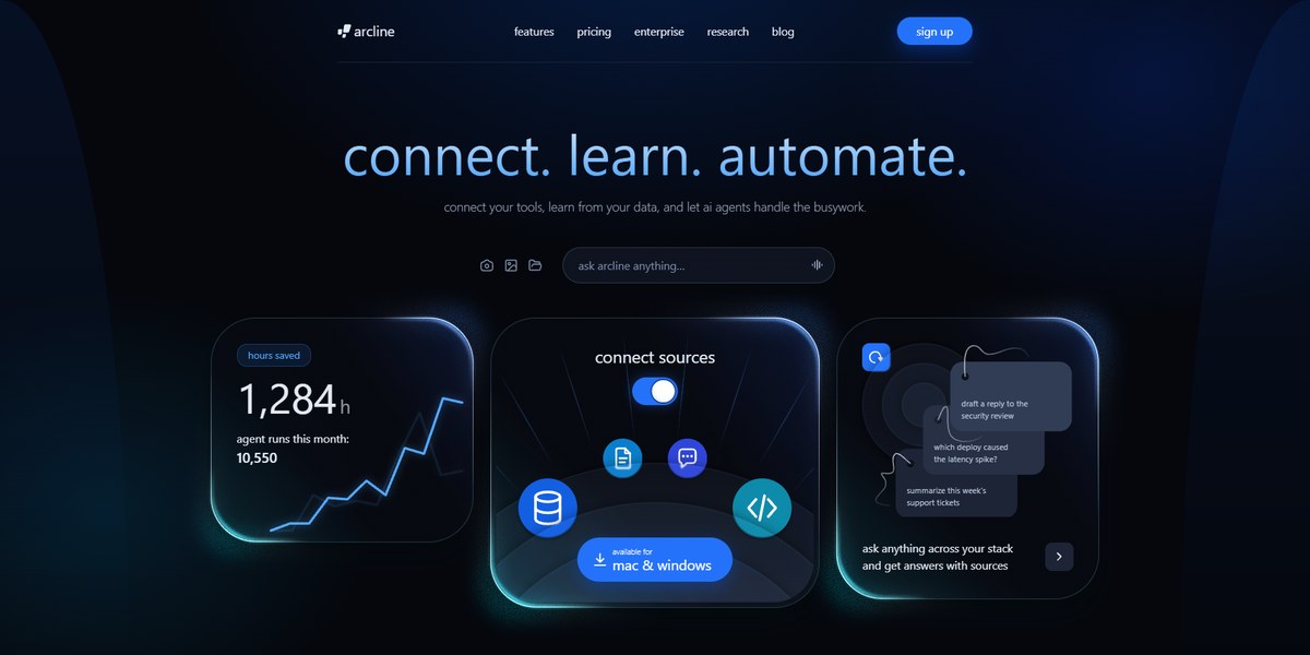 Neon Glass App Landing Page