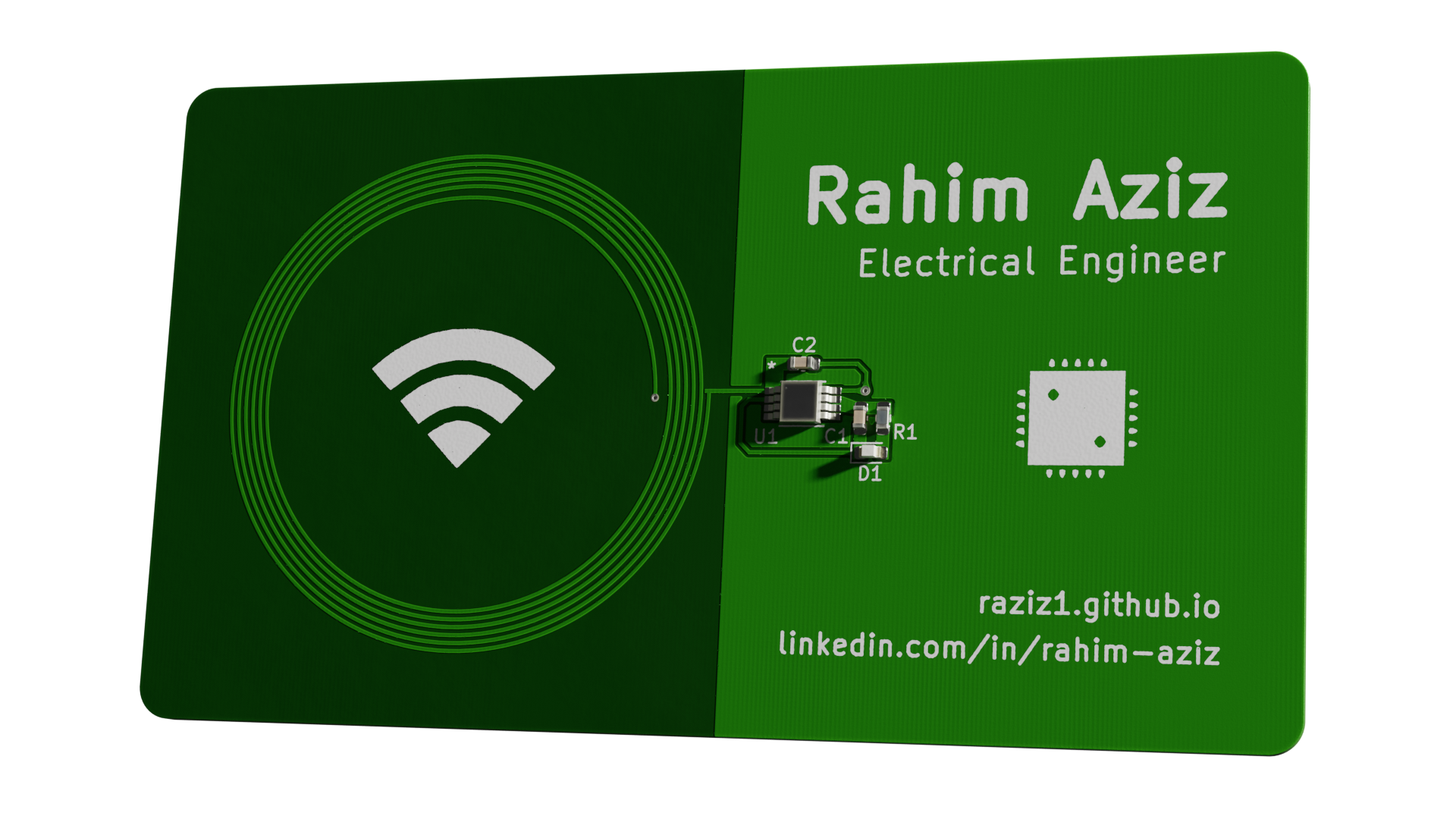 PCB Business Card, from the project README