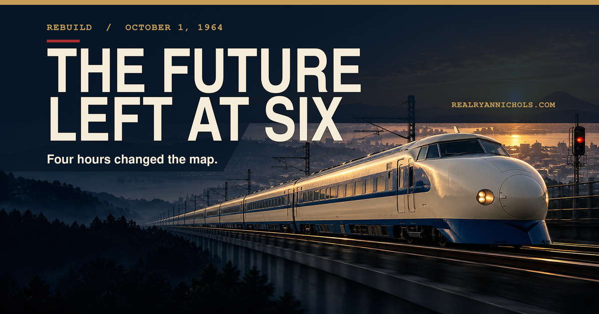 The Bullet Train Opened Ten Days Before the World Came to Tokyo social preview
