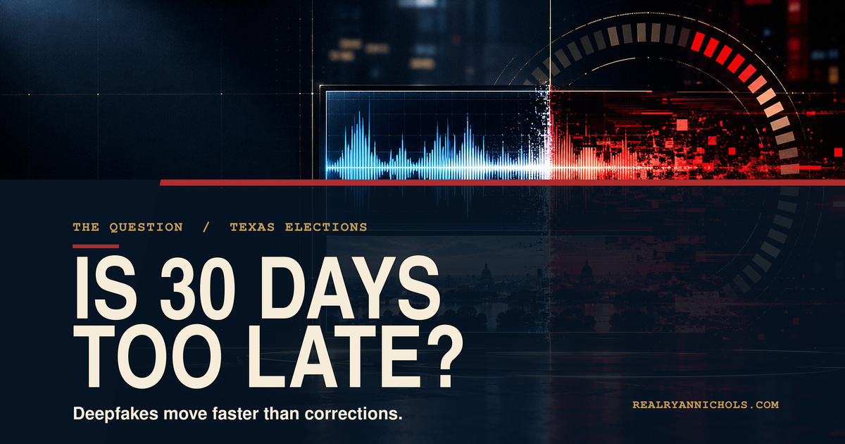 Should Texas’s Deepfake Rule Start Earlier Than 30 Days Before an Election? social preview
