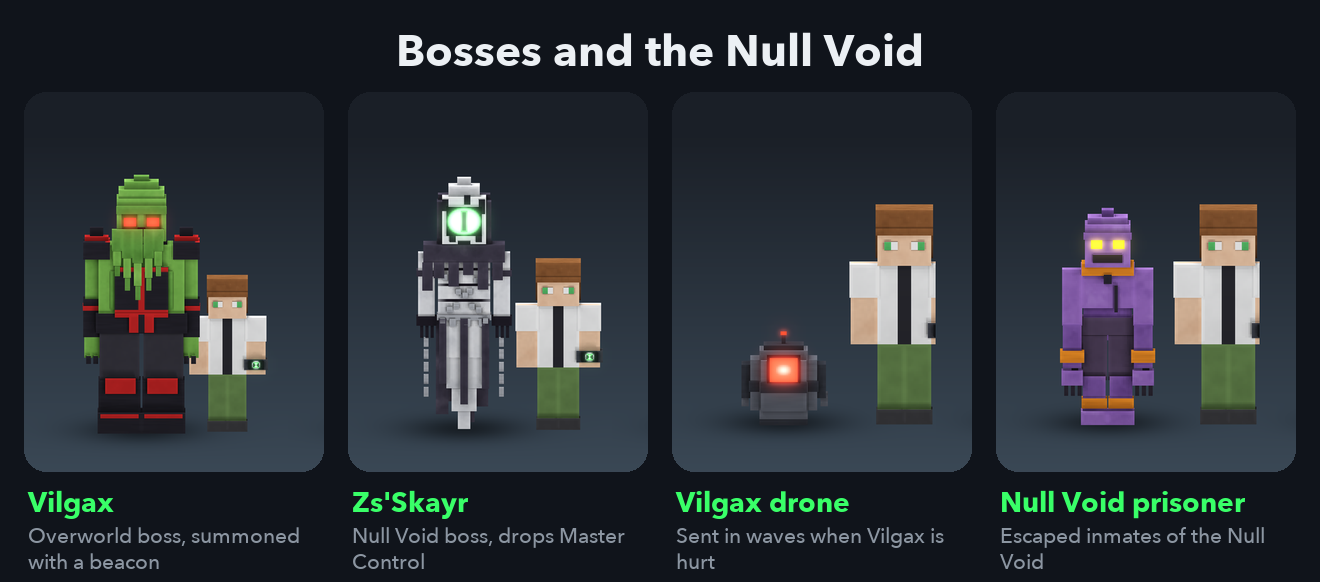 Bosses and the Null Void