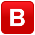 Negative Squared Latin Capital Letter B on JoyPixels
