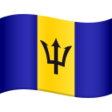 Barbados Flag on JoyPixels