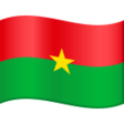 Burkina Faso Flag on JoyPixels